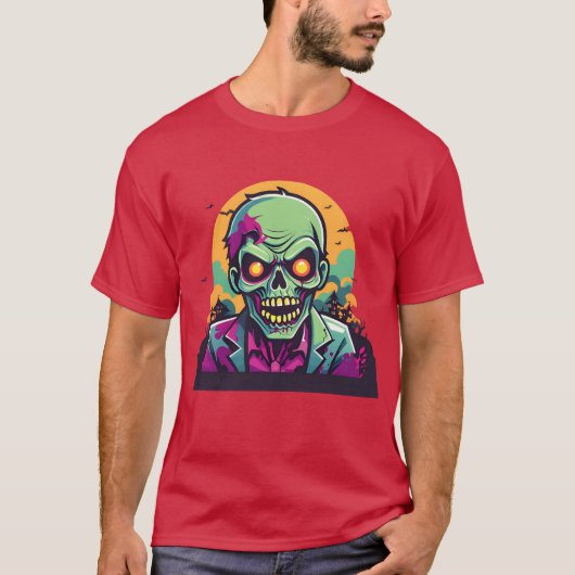 griezelige zombie-vrienden t-shirt (Voorkant)
