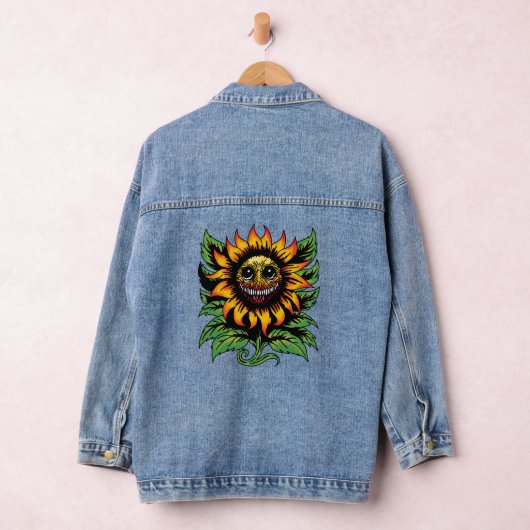 griezelige zonnebloem denim jacket (Hangar)