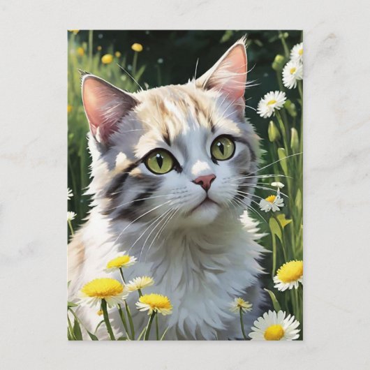 Griezelige Zwarte Kat Halloween Achtergrond — 2025 Feestdagenkaart (Voorkant)