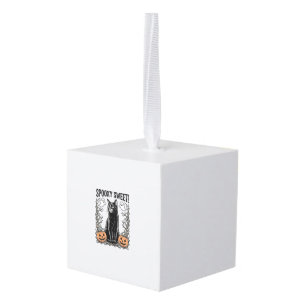 Griezelige Zwarte Kat Vintage Halloween Gravure Sh Decoratie