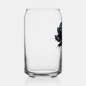 Griezelige zwarte roos kan glas (Rechts)
