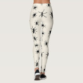 Griezelige Zwarte Spinnen Leggings (Achterkant)