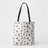 Griezelige Zwarte Spinnen Tote Bag (Voorkant)