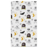 Griezelige Zwarte & Witte Halloween Cadeautas (Achterkant)
