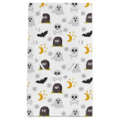 Griezelige Zwarte & Witte Halloween Cadeautas (Voorkant)