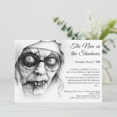 Griezelnonne Halloween Uitnodiging Spoken Religie (Staand voorkant)