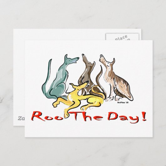 griezelroos briefkaart (Voorkant / Achterkant)