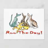 griezelroos briefkaart (Voorkant)