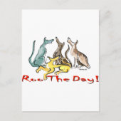 griezelroos briefkaart (Voorkant)