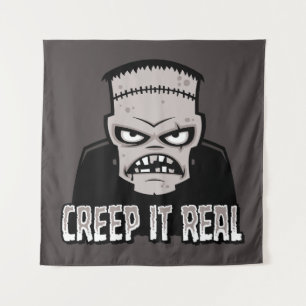 Griezels echt klassiek horror Frankenstein ontwerp Wandkleed