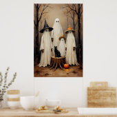 Griezels Gezins Vintage Halloween Poster (Keuken)