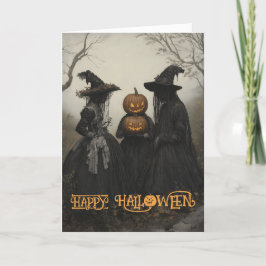 Griezels Halloween Heksen Feestdagen Kaart