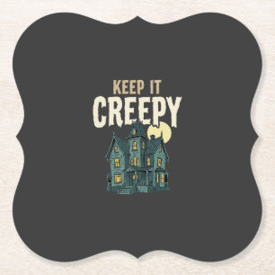 Griezels Huis Halloween Decoratie_1 Kartonnen Onderzetters