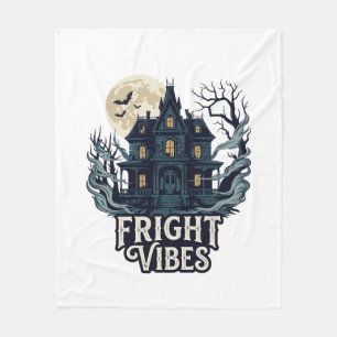 Griezels Schrik Halloween Spokenhuis Volle Maan Vl Fleece Deken