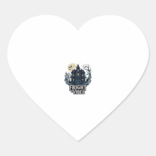Griezels Schrik Halloween Spokenhuis Vollemaan Vle Hart Sticker