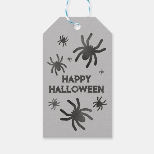 Griezels Spin Happy Halloween Cadeaulabel (Voorkant)