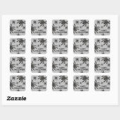 Griezels Spin Happy Halloween Vierkante Sticker (Vel)