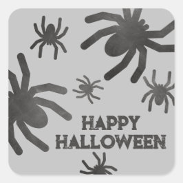 Griezels Spin Happy Halloween Vierkante Sticker