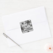 Griezels Spin Happy Halloween Vierkante Sticker (Envelop)