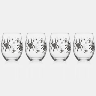 Griezels Spin Happy Halloween Wijnglas Zonder Voet