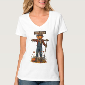 Griezels Voedsel Vrij Scarecrow Pompoen Halloween T-shirt
