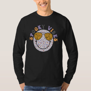 Griezelsiche Trillingen Gelukkig Gezicht Luipaard T-shirt