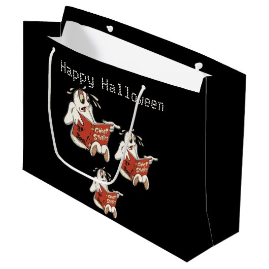 Griezelverhalen Halloween Cadeautas (Voorkant Gekanteld)