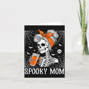 Griezige Moeder Vintage Halloween Griezelijke Moed Kaart