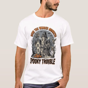 Griezlige gevleugelde apen Griezelen Halloween T-s T-shirt
