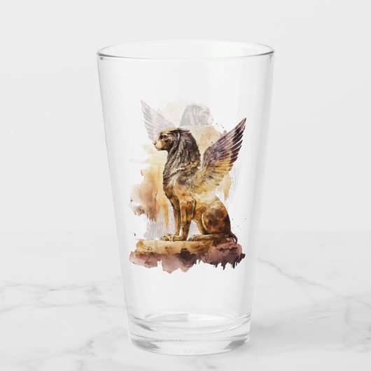 Griffen Griffin Fantasy Mythisch Wezen Glas (Achterkant)
