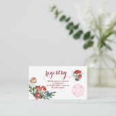 Griffie Baby shower bos | QR-codescan Informatiekaartje (Staand voorkant)