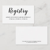 Griffie Elegant Rustic Wedding Informatiekaartje (Voorkant / Achterkant)