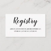 Griffie Elegant Rustic Wedding Informatiekaartje (Voorkant)