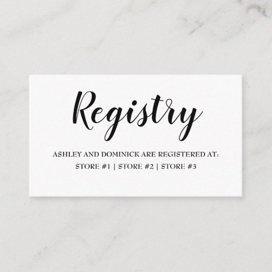 Griffie Elegant Rustic Wedding Informatiekaartje (Voorkant)