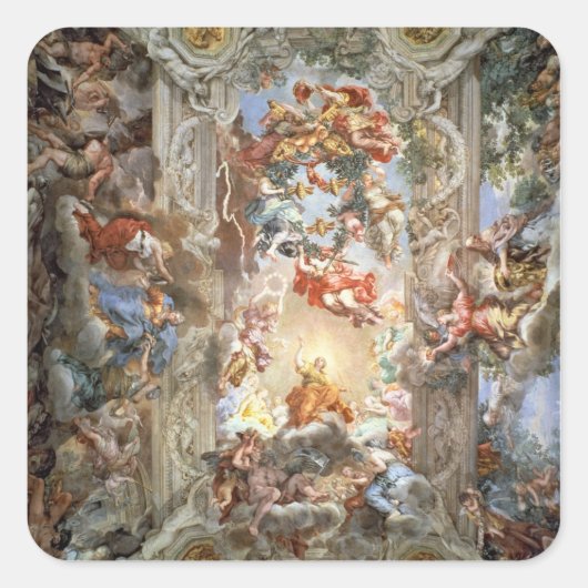 Griffie van de paus Urban VIII (156) Vierkante Sticker (Voorkant)