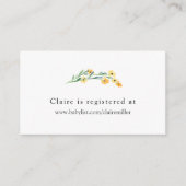 Griffie van kleurrijk Baby shower Informatiekaartje (Voorkant)