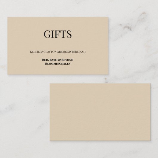 Griffie van Paarse en goudbloemen Informatiekaartje (Voorkant / Achterkant)