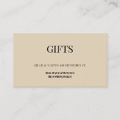 Griffie van Paarse en goudbloemen Informatiekaartje (Voorkant)