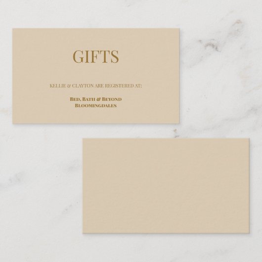 Griffie van Paarse en goudbloemen Informatiekaartje (Voorkant / Achterkant)