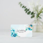 Griffie voor het blauwgroen en perzikenhuwelijk va visitekaartje (Staand voorkant)