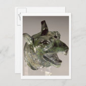 Griffiekkop, fragment van een bevestigingselement  briefkaart (Voorkant / Achterkant)