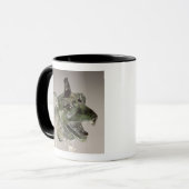 Griffiekkop, fragment van een bevestigingselement  mok (Voorkant links)