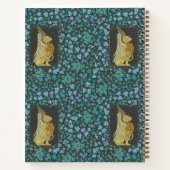 Griffin-achtig mythisch wezen Navyblauw Notitieboek (Achterkant)