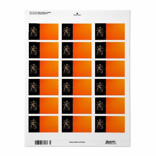 Griffin-adreslabel Etiket (Full Sheet)