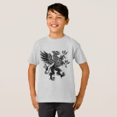 Griffin - Black and White T-Shirt (Voorkant volledig)