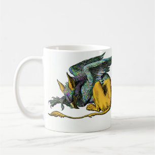 Griffin - blauw: koffiemok