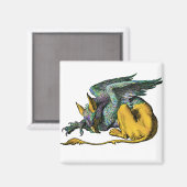 Griffin - blauw: magneet (Voorkant / Achterkant)