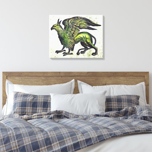 Griffin Canvas Afdruk (Insitu (Slaapkamer))
