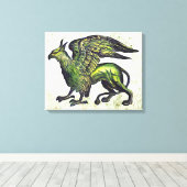 Griffin Canvas Afdruk (Insitu (Houten vloer))