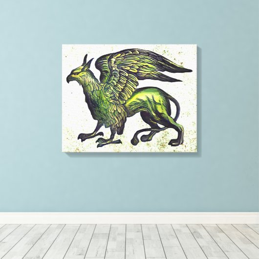 Griffin Canvas Afdruk (Insitu (Houten vloer))